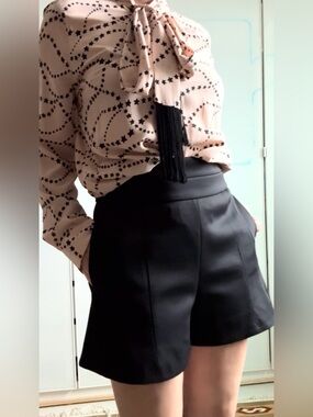 Robert Rodriguez Satin Shorts Black